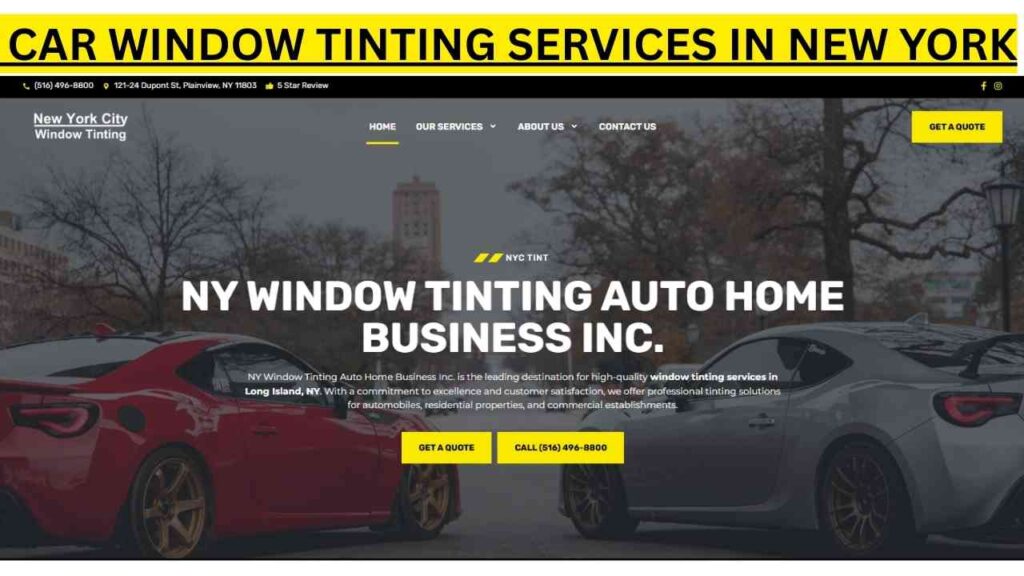 New York Window Tinting, car window tinting services in new york