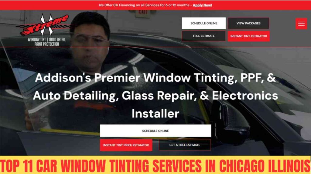 car window tinting services in Chicago Illinois