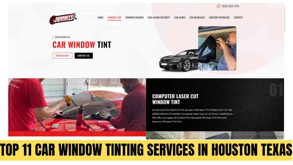 Top 11 Car Window Tinting Services in Houston Texas
