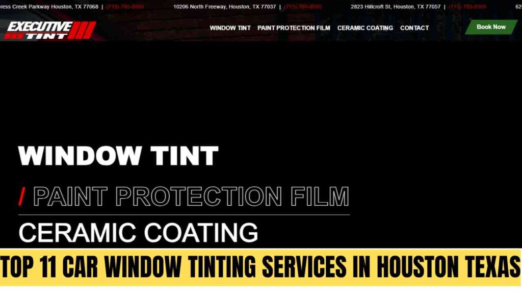 Top 11 Car Window Tinting Services in Houston Texas