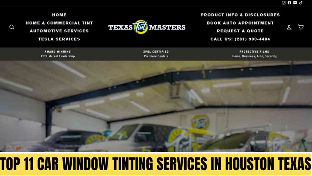 Top 11 Car Window Tinting Services in Houston Texas