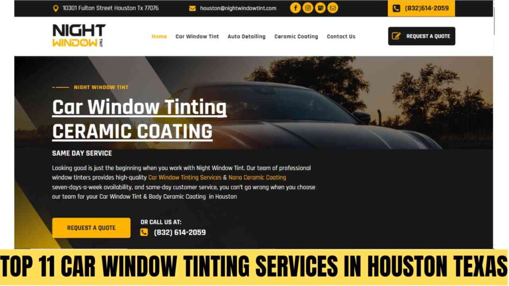 Top 11 Car Window Tinting Services in Houston Texas