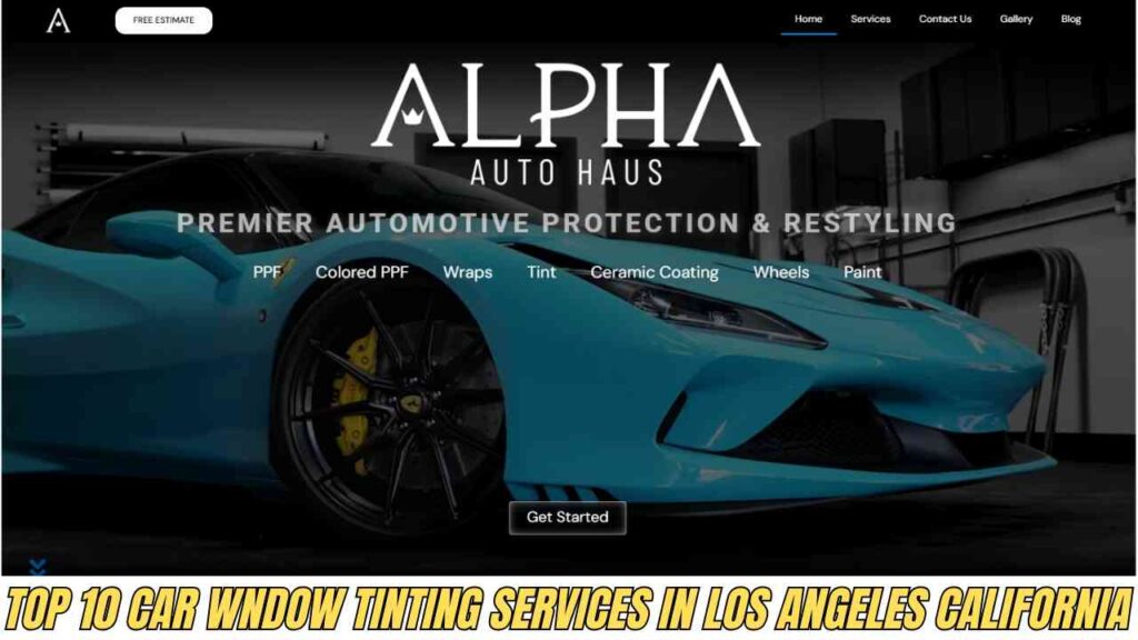 Top 10 Car Window Tinting Services in Los Angeles California